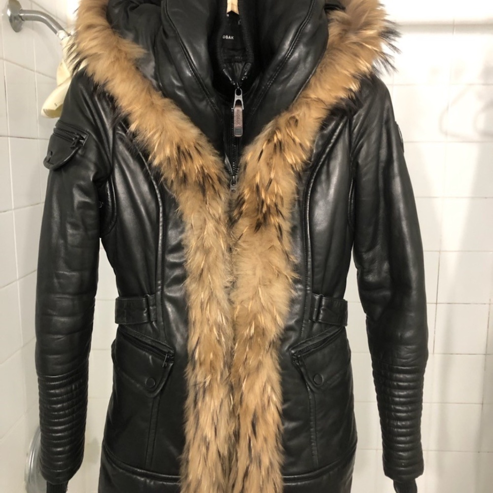 Authentic Rudsak Jenny Leather Parka Coat
